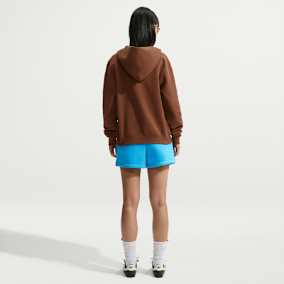 Nike Studio Fleece Orta Kalınlıkta Fermuarlı Kapüşonlu Kadın Sweatshirt'ü görsel 5