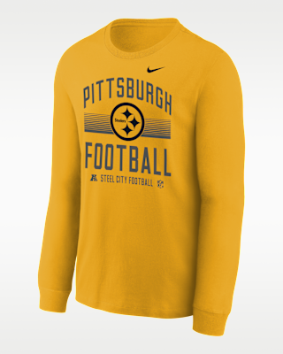 Детская футболка Pittsburgh Steelers Hometown Big Kids' Nike NFL Long-Sleeve