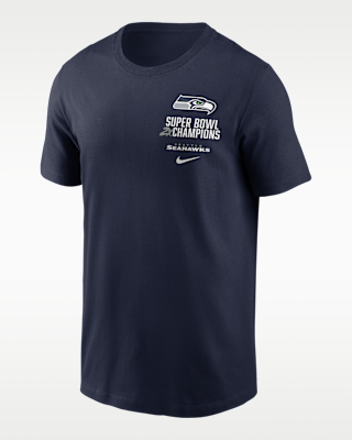 Мужская футболка Seattle Seahawks Super Bowl LX Champions Downtown Ring Club Nike NFL