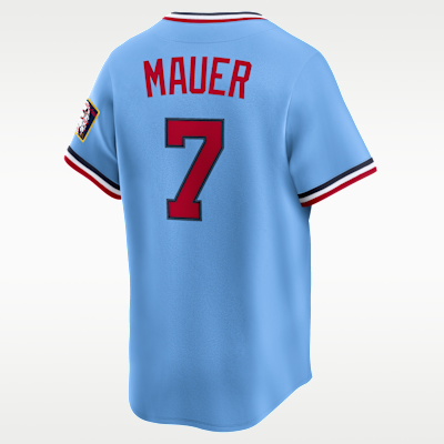 Jersey Nike Dri-FIT ADV de la MLB Limited para hombre Joe Mauer Minnesota Twins Cooperstown