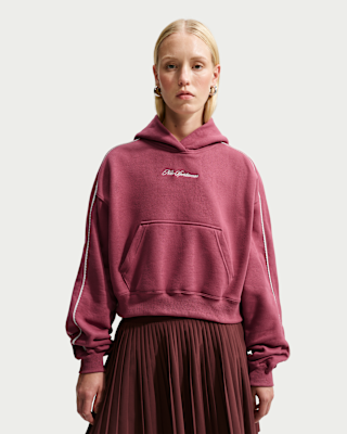 Женское худи Nike Studio Fleece Medium Weight Cropped Pullover Hoodie