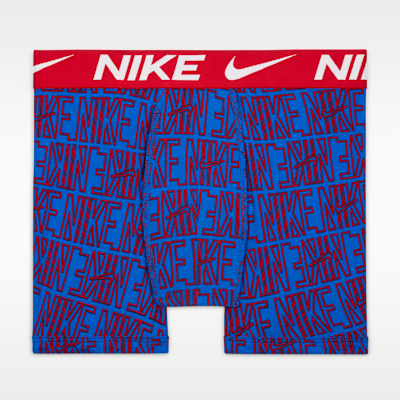 Ropa interior estampada para niños talla grande (paquete de 3) Nike Dri-FIT Essentials