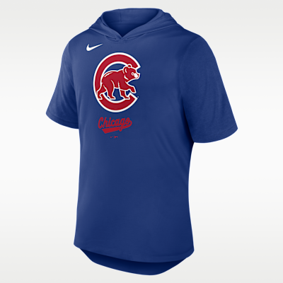 Playera Nike Dri-FIT de la MLB con gorro para hombre Chicago Cubs Logo