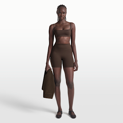 NikeSKIMS 매트 여성 얇은 스트랩 마이크로 브라