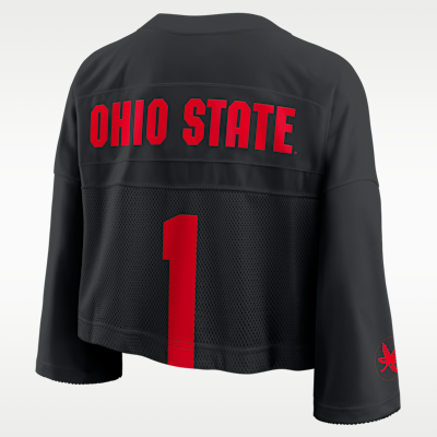 Ohio State Jersey Women's Nike Dri-FIT College Cropped Top