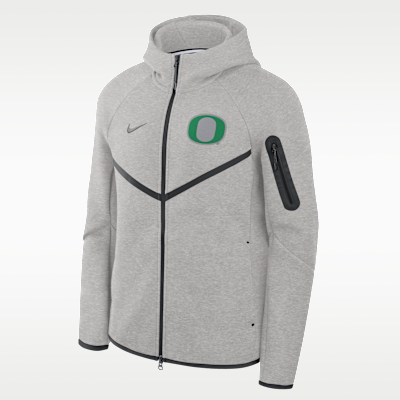 Chamarra universitaria Nike con gorro de cierre completo para hombre Oregon Tech Fleece Windrunner