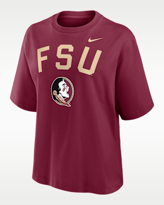 Женская футболка Florida State Arch Over Logo Boxy Nike College