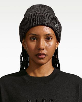 Женские  Nike Peak Tall-Cuff Metal Futura Beanie