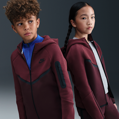 Nike Sportswear Tech Fleece Big Kids' Full-Zip Hoodie