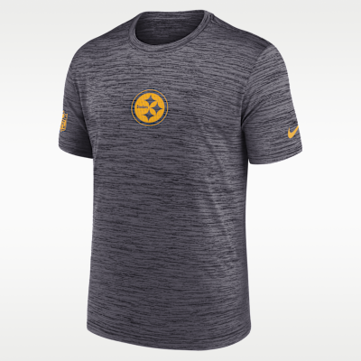 Playera Nike Dri-FIT de la NFL para hombre Pittsburgh Steelers Sideline Team Issue Velocity
