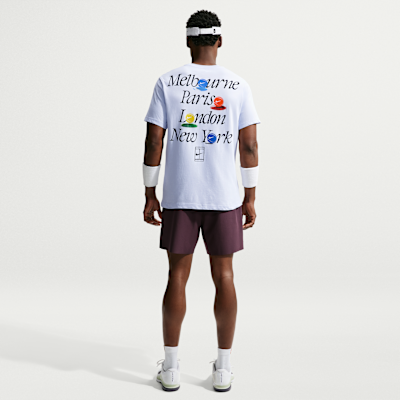 NikeCourt Dri-FIT Erkek Tenis Tişörtü görsel 5