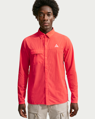 Sende Button ACG Aireez Button-up-Longsleeve für Traillauf (Herren). Nike BE