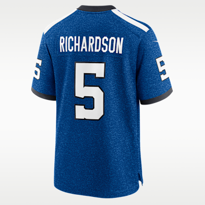Jersey Nike Dri-FIT de la NFL Game para hombre Anthony Richardson Indianapolis Colts