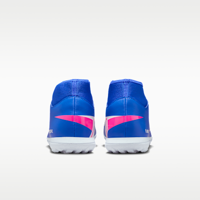 Tacos de fútbol para pasto sintético (turf) de corte high Nike Mercurial Superfly 10 Club