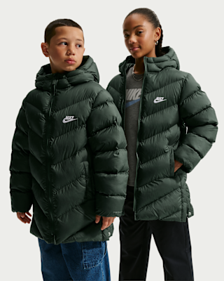 Детская куртка Nike Sportswear All Day Play Big Kids' Therma-FIT Loose-Fit Mid-Length Puffer