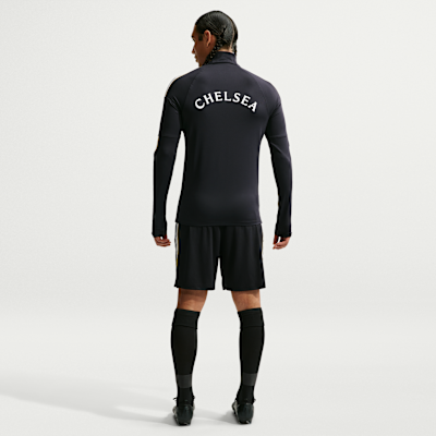 Nike Chelsea FC Strike Nike Dri-FIT Örgü Erkek Futbol Antrenman Üstü görsel 5