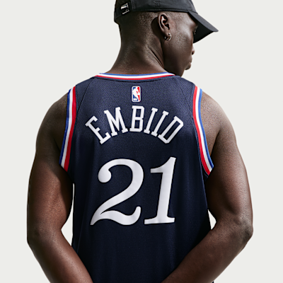 Camisola NBA Swingman Nike Joel Embiid Philadelphia 76ers City Edition para homem