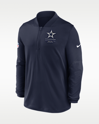 Мужские Dallas Cowboys Sideline Nike Dri-FIT NFL 1/2-Zip Top