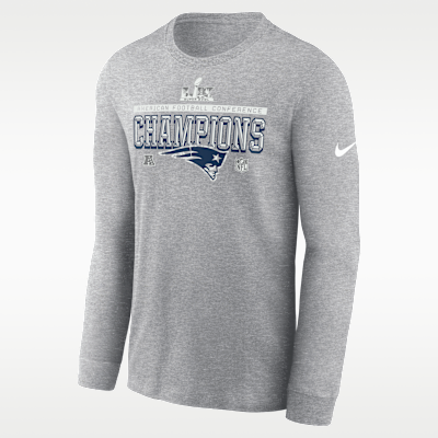 New England Patriots 2026 AFC Champions Trophy Collection Men's Nike NFL Long-Sleeve T-Shirt