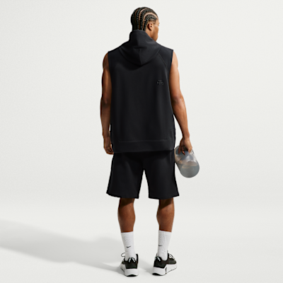 Nike N.A.C. Dri-FIT Fleece Kolsuz Kapüşonlu Erkek Antrenman Üstü görsel 5