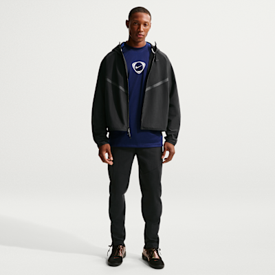 Nike Tech Shori Örgü Tam Boy Fermuarlı Windrunner Erkek Ceketi görsel 4