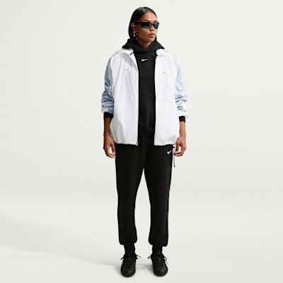 Nike Studio Fleece Orta Kalınlıkta Oversize Kapüşonlu Kadın Sweatshirt'ü görsel 4