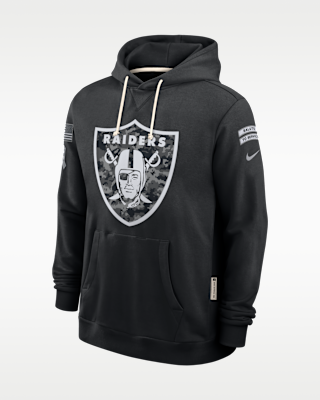 Мужское худи Las Vegas Raiders Salute to Service Sideline Nike Dri-FIT NFL Pullover Hoodie