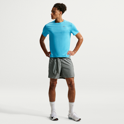 Nike Miler Dri-FIT Kısa Kollu Erkek Koşu Üstü görsel 4