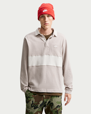 Мужские Nike Club Long-Sleeve Rugby Top