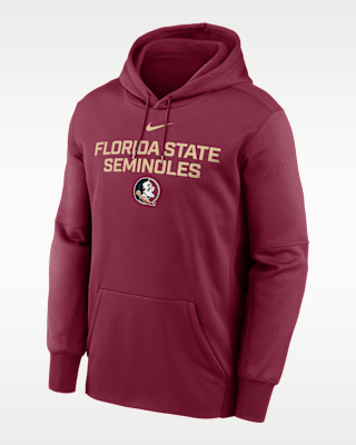 Мужское худи Florida State Team Stacked Men’s Nike Therma College Pullover Hoodie