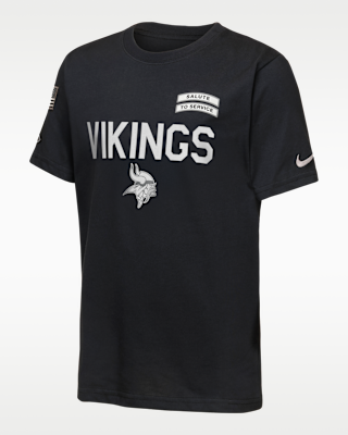 Детская футболка Minnesota Vikings Salute to Service Sideline Big Kids' Nike Dri-FIT NFL