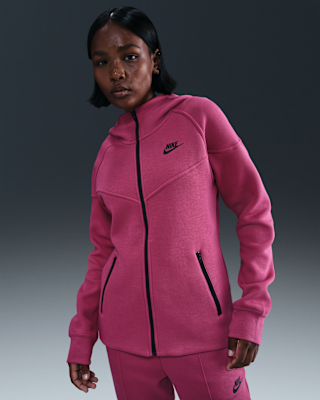 Женское худи Nike Sportswear Tech Fleece Windrunner Full-Zip Hoodie для бега