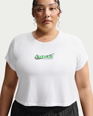 Женская футболка Nike Sportswear Chill Knit Slim Cropped (Plus Size)