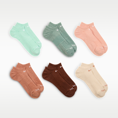 Calcetines invisibles de entrenamiento Nike Everyday Plus Cushioned (6 pares)