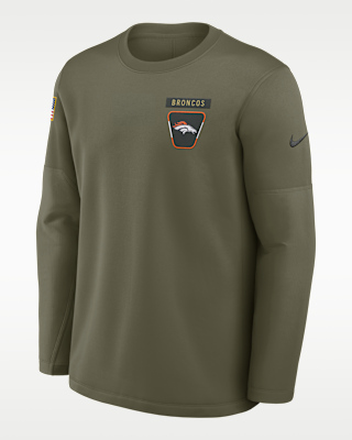 Denver Broncos Salute to Service Sideline Triumphant Win Coach Men's Nike NFL Pullover Crew
