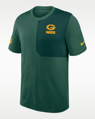 Мужские  Green Bay Packers Sideline Coach Nike Dri-FIT NFL Top