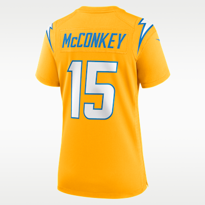 Jersey Nike de la NFL Game para mujer Ladd McConkey Los Angeles Chargers