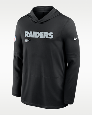 Мужские  Las Vegas Raiders Pure Fury Sideline Nike Dri-FIT NFL Long-Sleeve Hooded Top