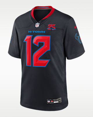 Мужские джерси Nico Collins Houston Texans 25th Season Nike NFL Game Jersey
