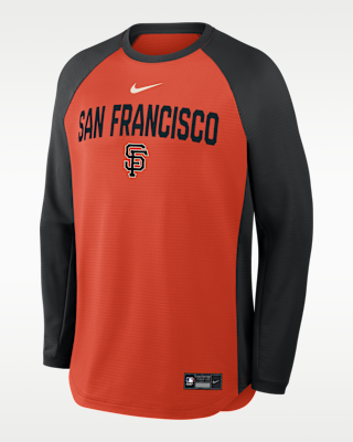 Мужские  San Francisco Giants Authentic Collection Nike Dri-FIT Pullover Crew