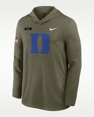 Мужские  Duke 2025 Military Appreciation Nike Dri-FIT College Long-Sleeve Hooded Top