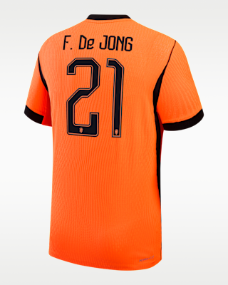 Мужские джерси Frenkie de Jong Netherlands National Team 2026 Match Home Nike Dri-FIT ADV Soccer Jersey