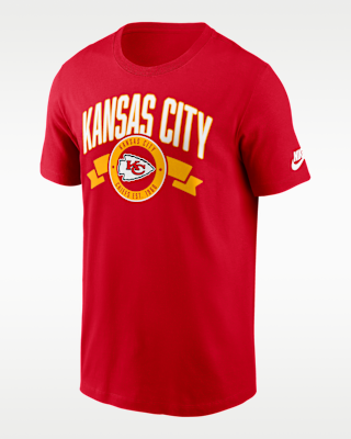 Мужская футболка Kansas City Chiefs Rewind Front And Back Hit Essential Nike NFL