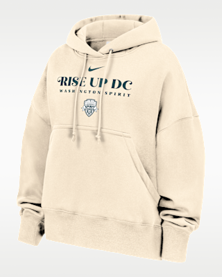Женское худи Washington Spirit Phoenix Fleece Nike Oversized Hoodie