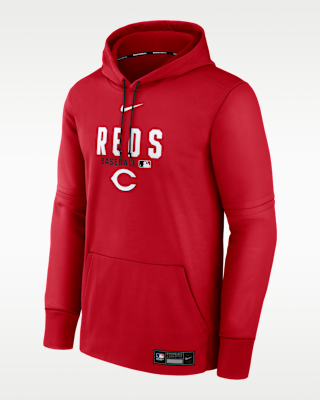 Мужское худи Cincinnati Reds Authentic Collection Nike Therma MLB Pullover Hoodie
