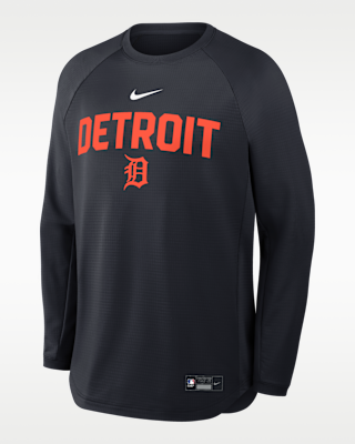 Мужские  Detroit Tigers Authentic Collection Nike Dri-FIT Pullover Crew