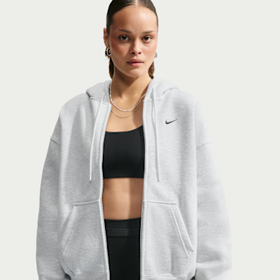 Женские худи Nike Studio Fleece Medium Weight Women's Oversized Full-Zip
