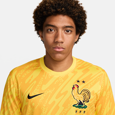 FFF (Men's Team) 2024/25 Stadium Goalkeeper Men's Nike Dri-FIT Soccer Replica Jersey