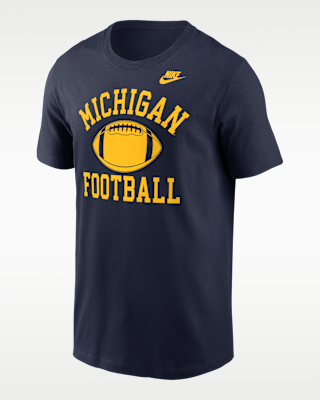 Мужская футболка Michigan Legacy Football Icon Nike College для футбола
