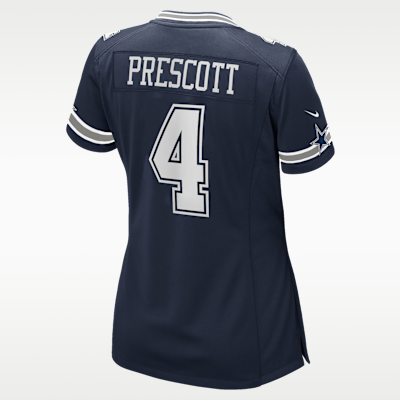 NFL Dallas Cowboys (Dak Prescott) Women's Game Football Jersey